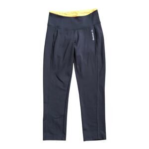 Reebok XS Gray Speedwick 3/4 Leggings Cropped Workout Gym Yoga Womens